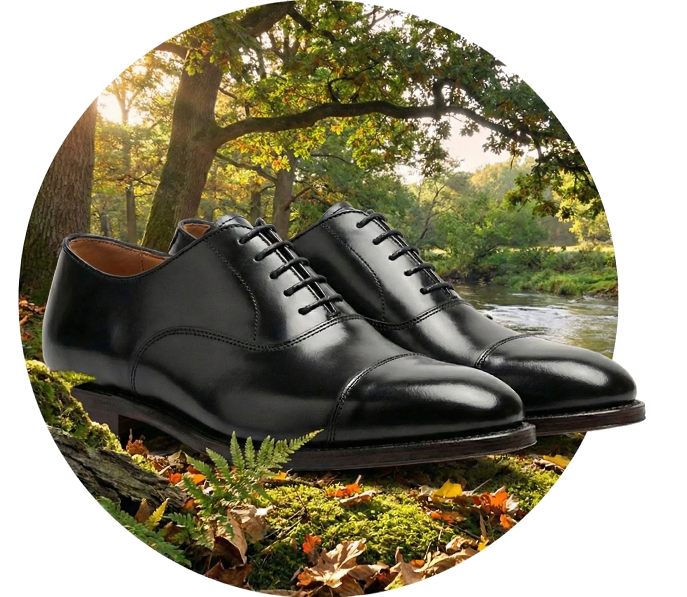 حذاء جلد طبيعي